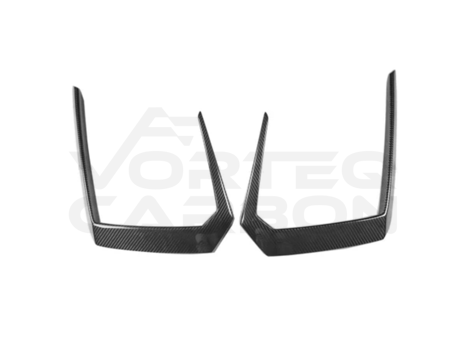 Carbon Fiber T Style Front Bumper Side Vent Trim - Lamborghini Urus