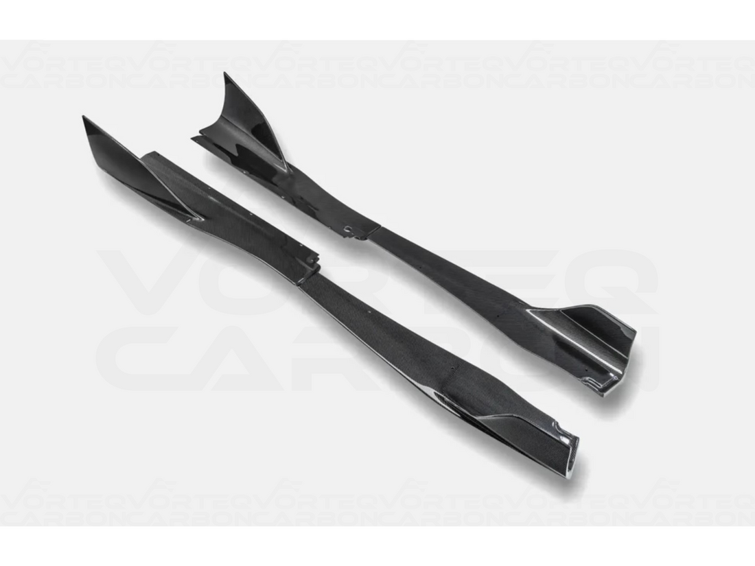 Carbon Fiber R Style Side Skirts - McLaren 720S