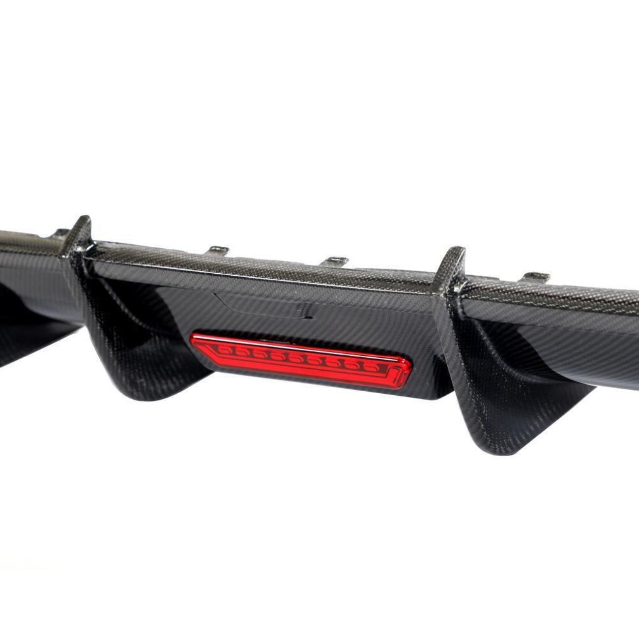 Carbon Fiber F1 LED K Style Rear Diffuser - Audi A3 S-Line / S3 Sedan 8V (2017-2020)