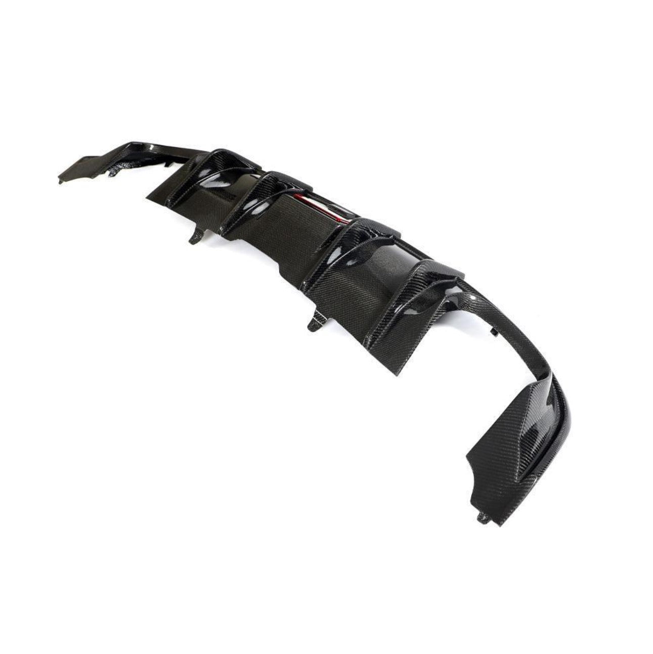 Carbon Fiber F1 LED K Style Rear Diffuser - Audi A3 S-Line / S3 Sedan 8V (2017-2020)