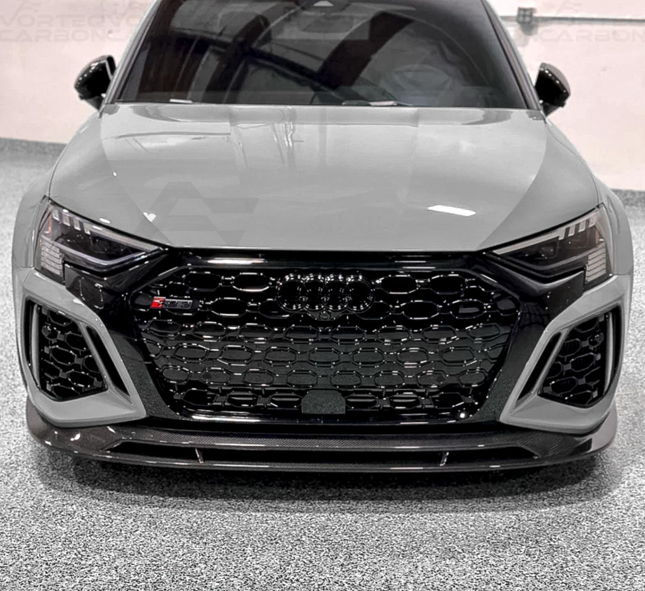 Carbon Fiber Performance Style Front Lip - Audi RS3 Sedan (2022-2024)