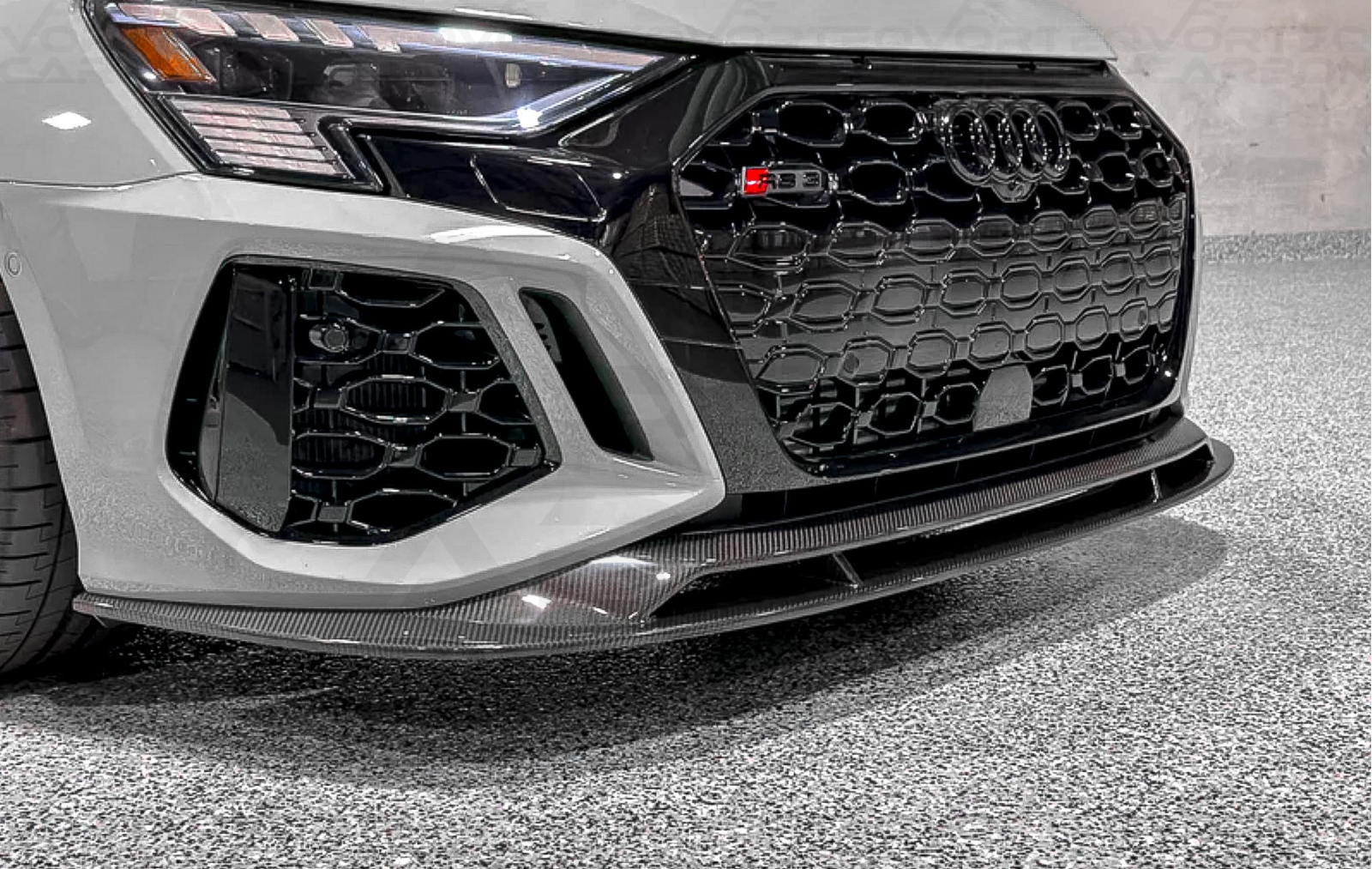 Carbon Fiber Performance Style Front Lip - Audi RS3 Sedan (2022-2024)