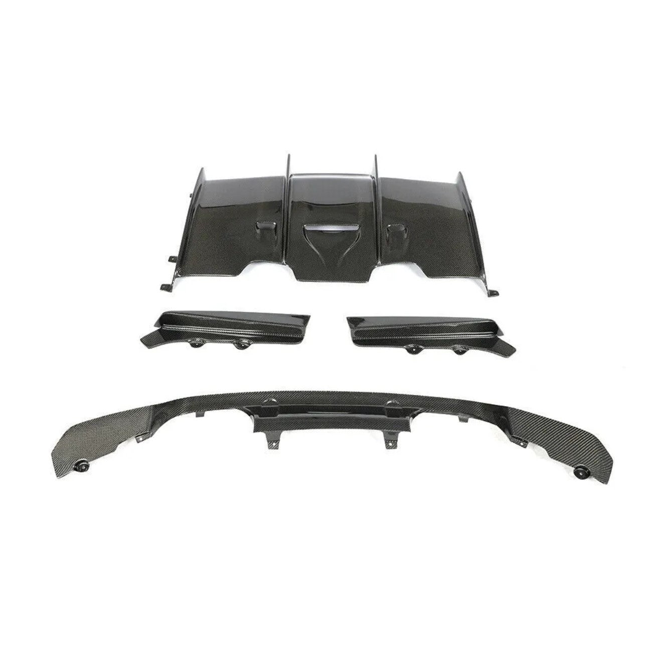 Carbon Fiber PSM Style Rear Diffuser (5 Pieces) - BMW F80 F82
