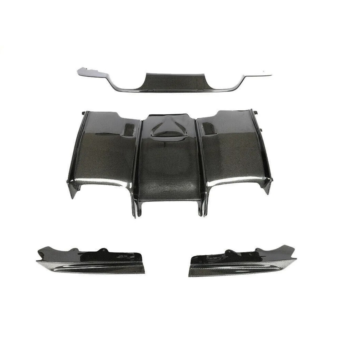 Carbon Fiber PSM Style Rear Diffuser (5 Pieces) - BMW F80 F82