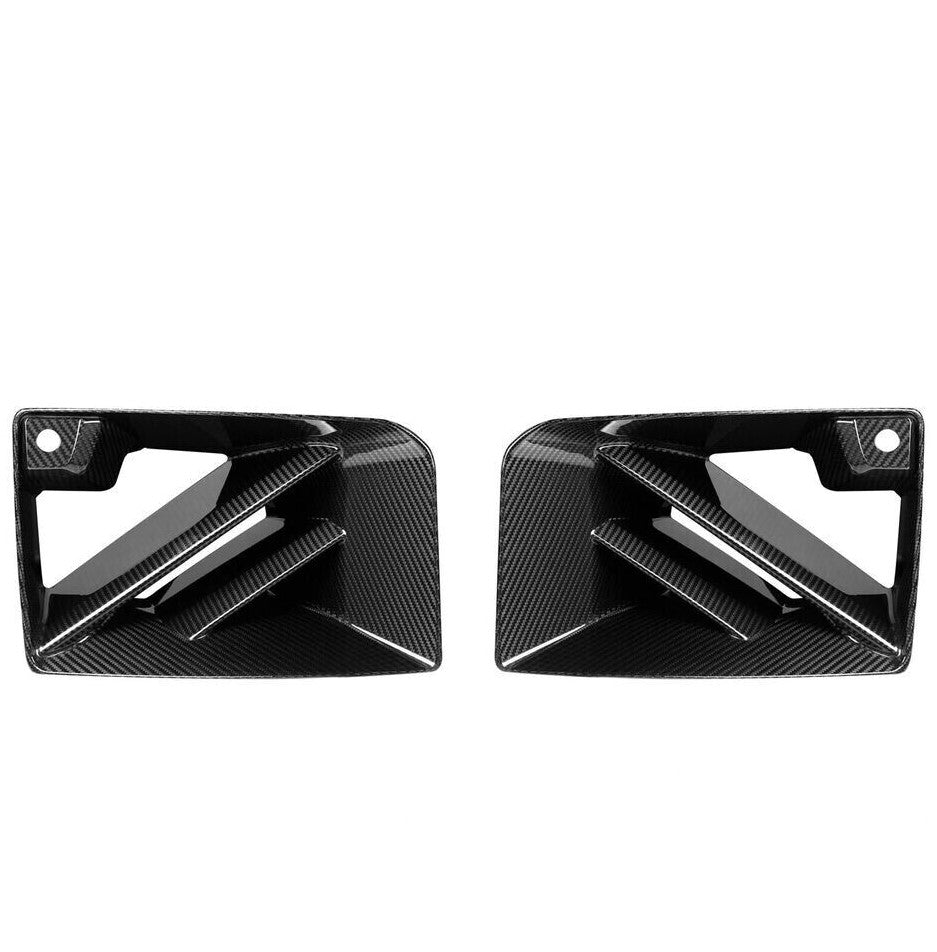 Carbon Fiber Front Side Vent (Dual Diagonal Slat) - BMW G87 M2