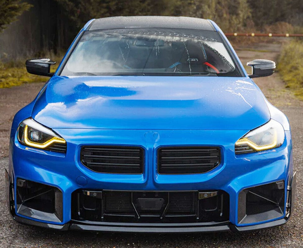 Carbon Fiber Front Side Vent (Single Diagonal Slat) - BMW G87 M2