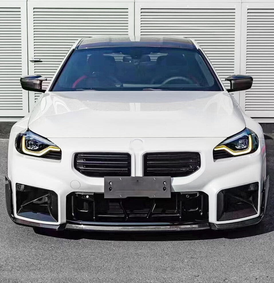 Carbon Fiber Front Side Vent (Single Diagonal Slat) - BMW G87 M2