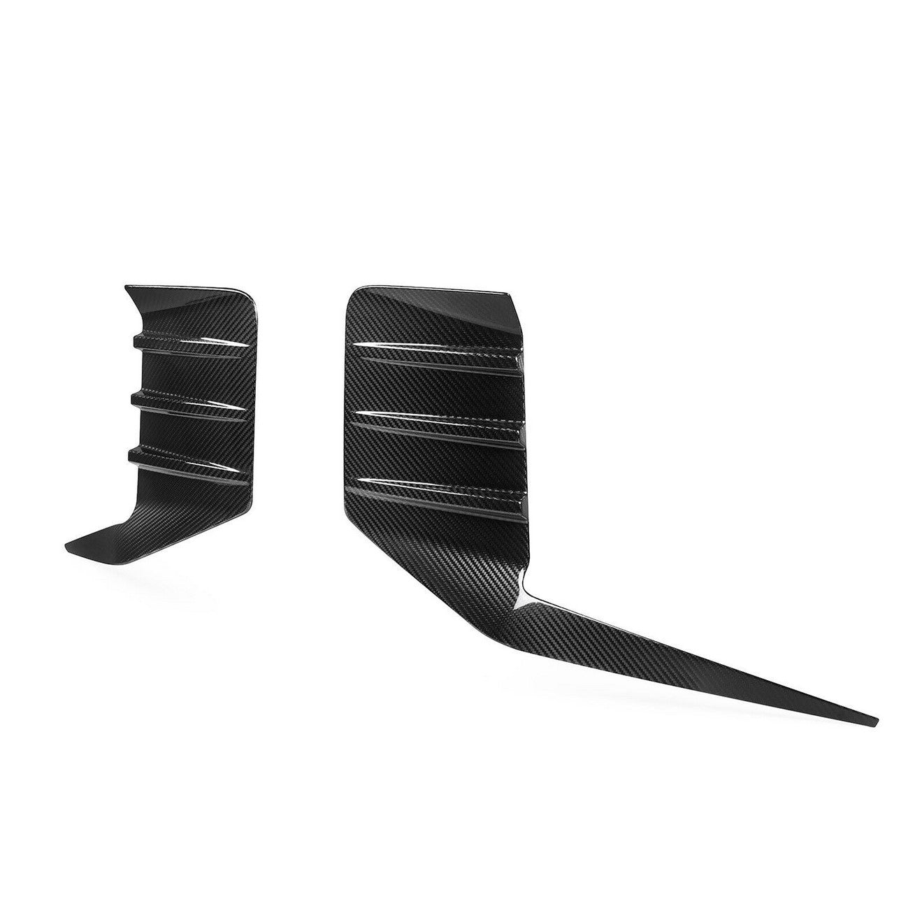 Carbon Fiber Rear Side Vent Trim Canard - BMW G87 M2