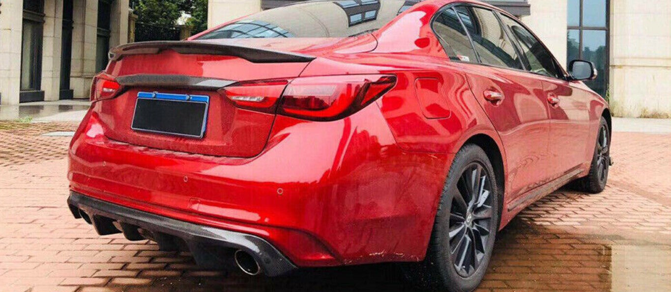Carbon Fiber Rear Diffuser (V2) - Infiniti Q50 (2014-2024)