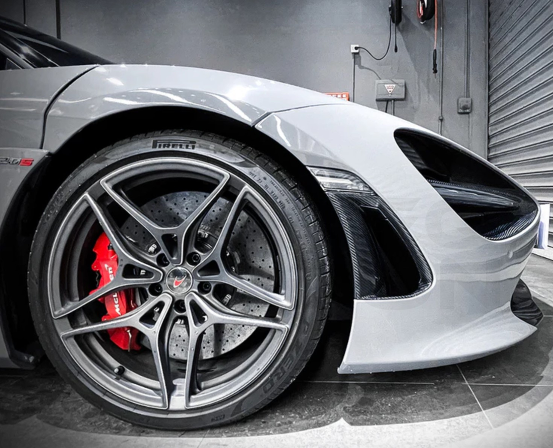 vorteq carbon fiber mclaren 720s front bumper side vent