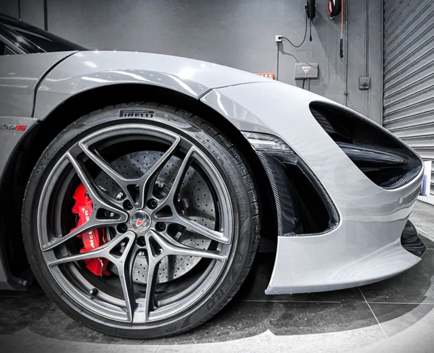 vorteq carbon fiber mclaren 720s front bumper side vent