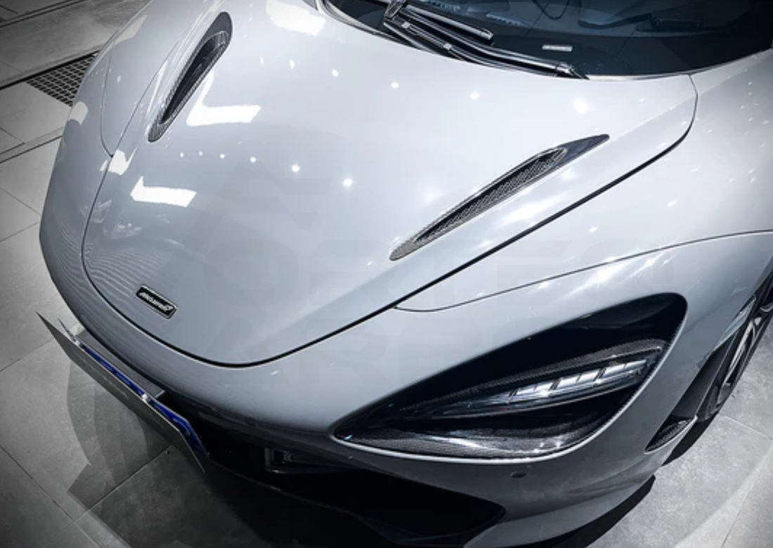 vorteq carbon fiber mclaren 720s front hood bonnet vents