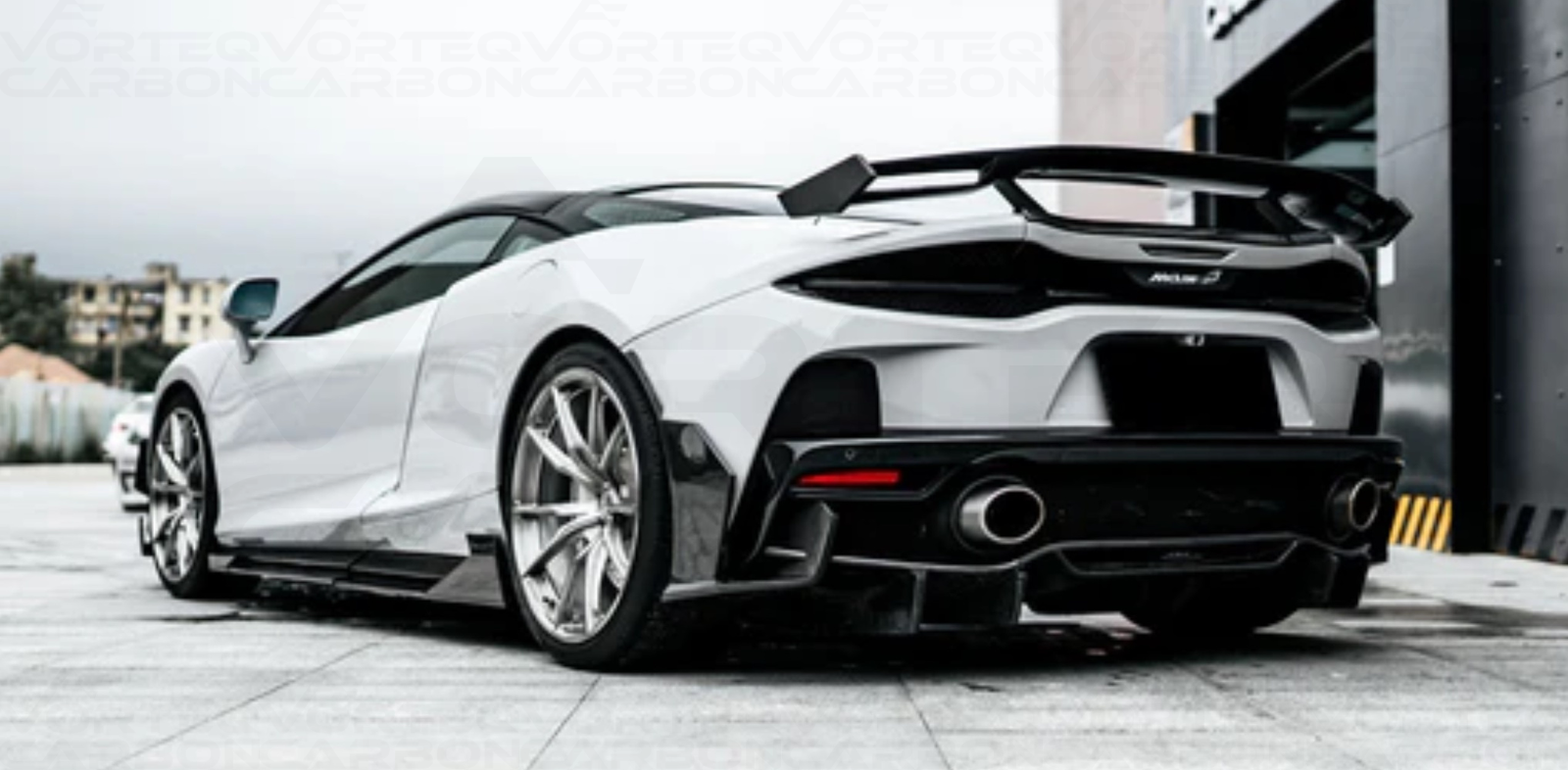 vorteq carbon fiber mclaren gt wp style rear diffuser