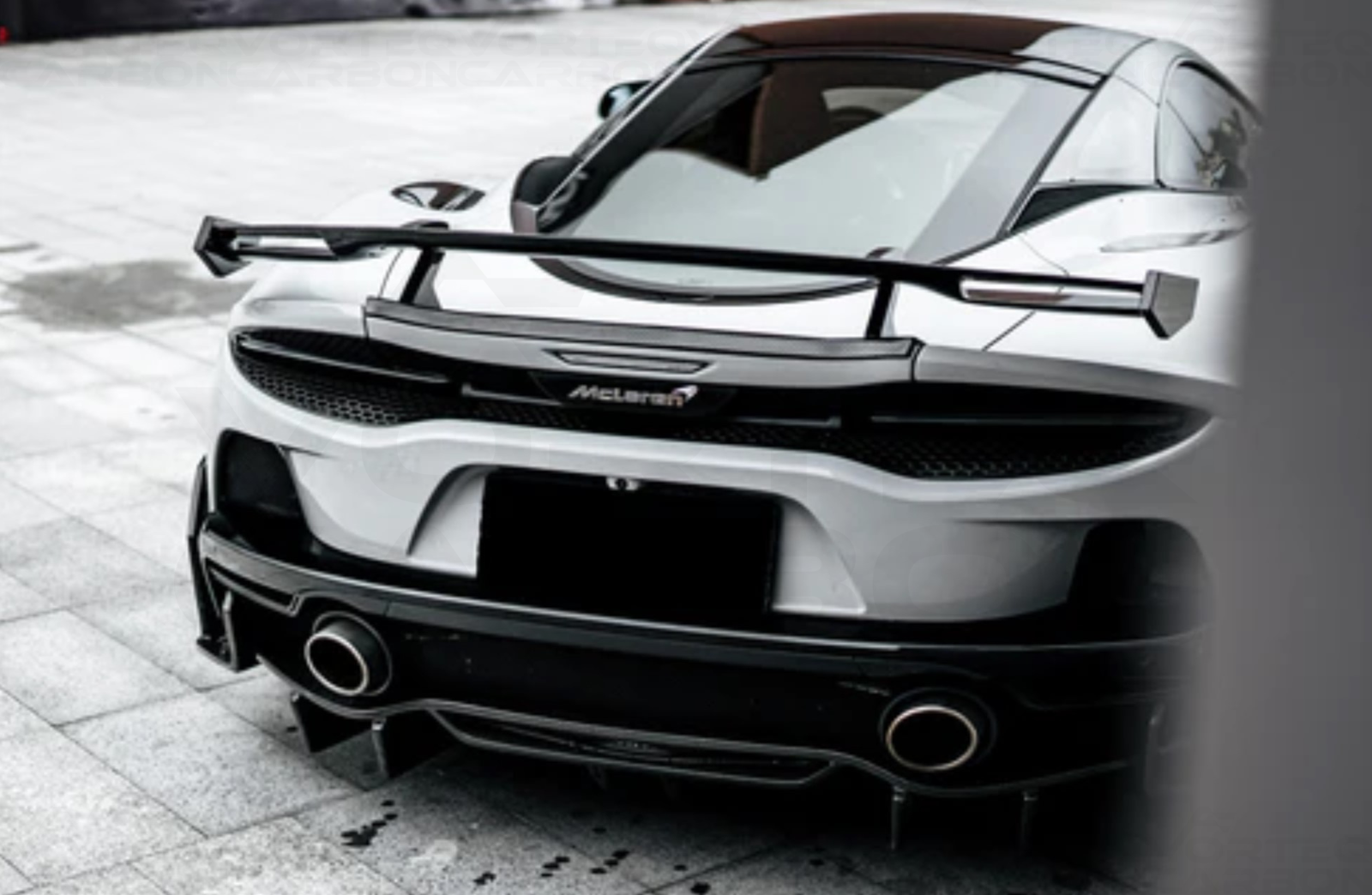 vorteq carbon fiber mclaren gt wp style rear diffuser