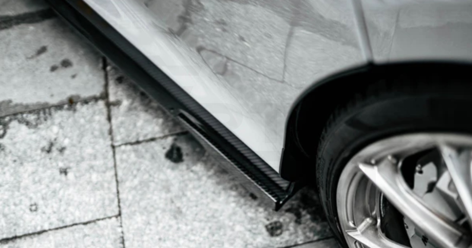 vorteq carbon fiber mclaren gt wp style side skirts