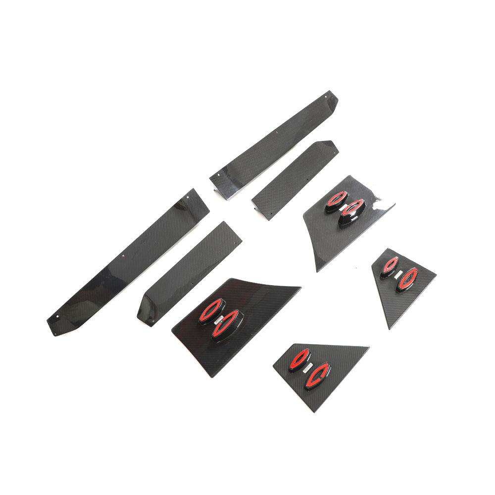 Carbon Fiber Side Skirt Extensions (8 Piece) - Nissan Z (RZ34)