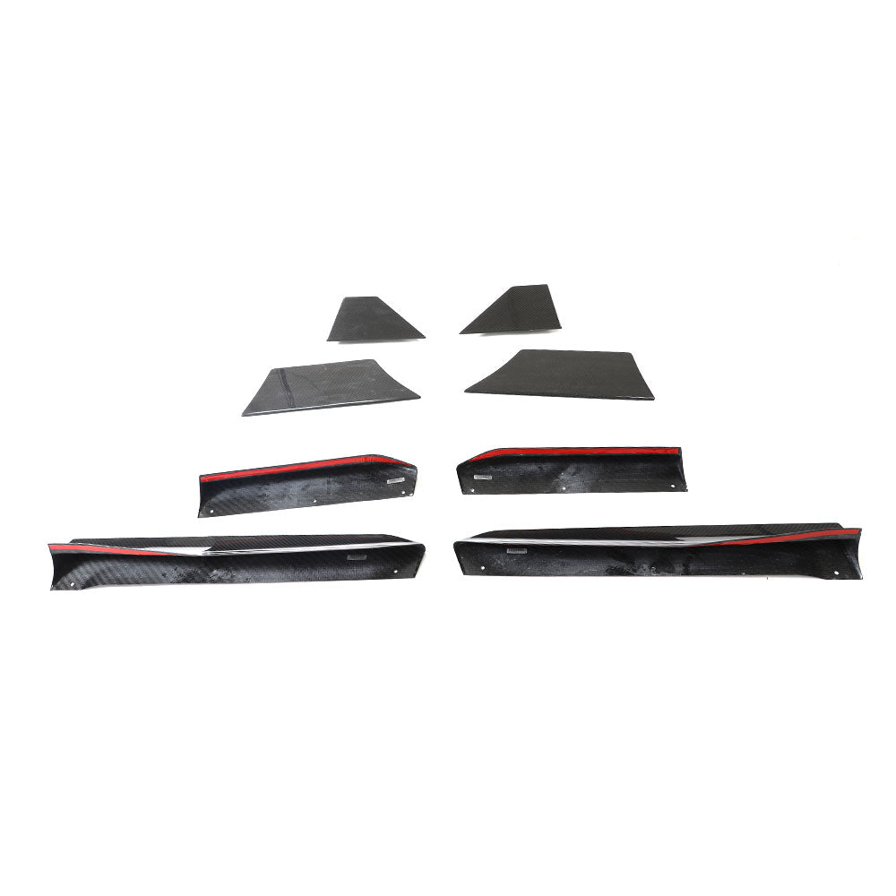 Carbon Fiber Side Skirt Extensions (8 Piece) - Nissan Z (RZ34)