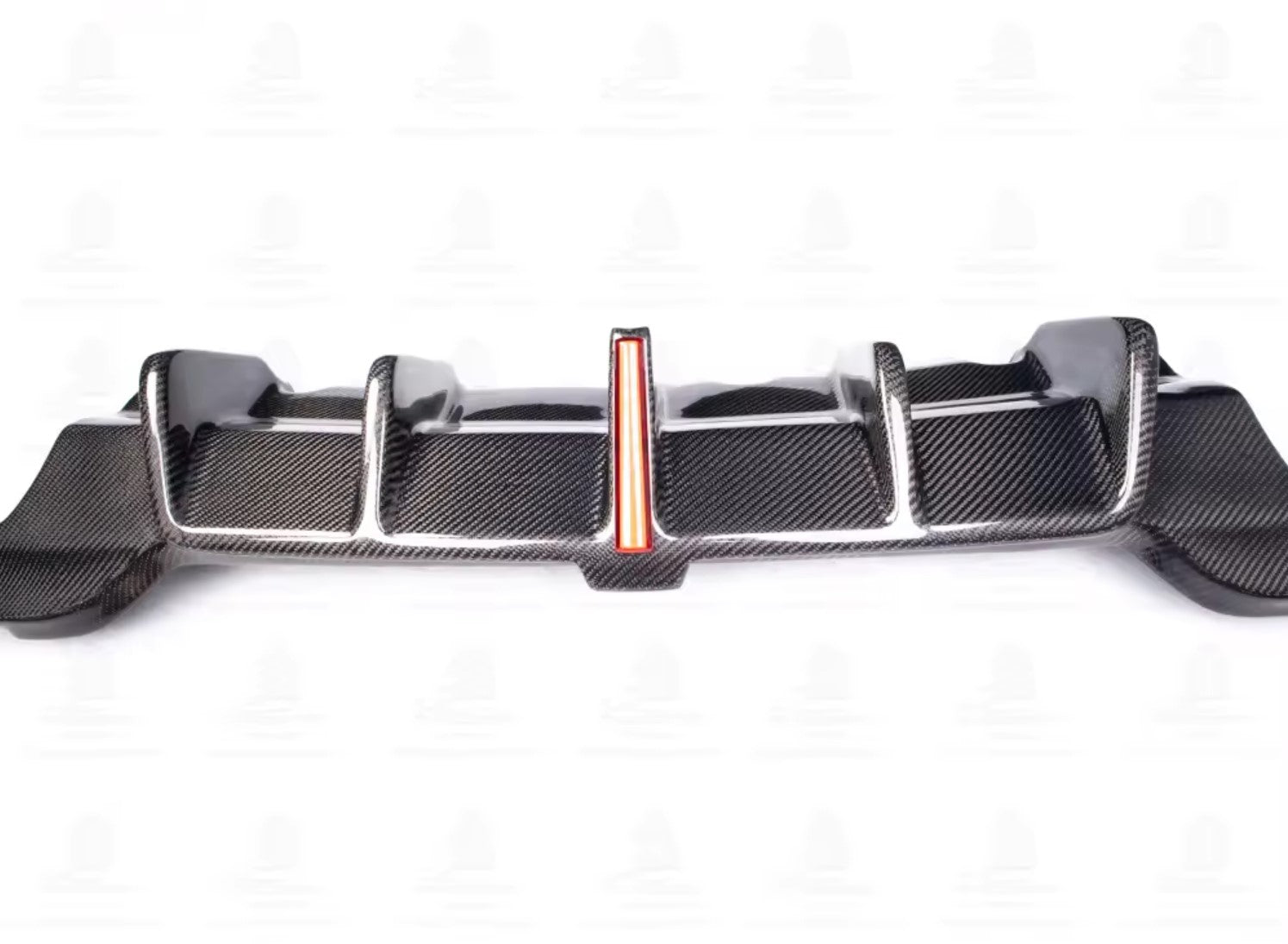 Carbon Fiber M Performance LED Rear Diffuser 3 Piece - BMW G20 M340i