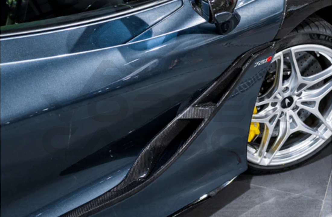 Carbon Fiber Door Vent Trim Overlay Inserts - McLaren 720S