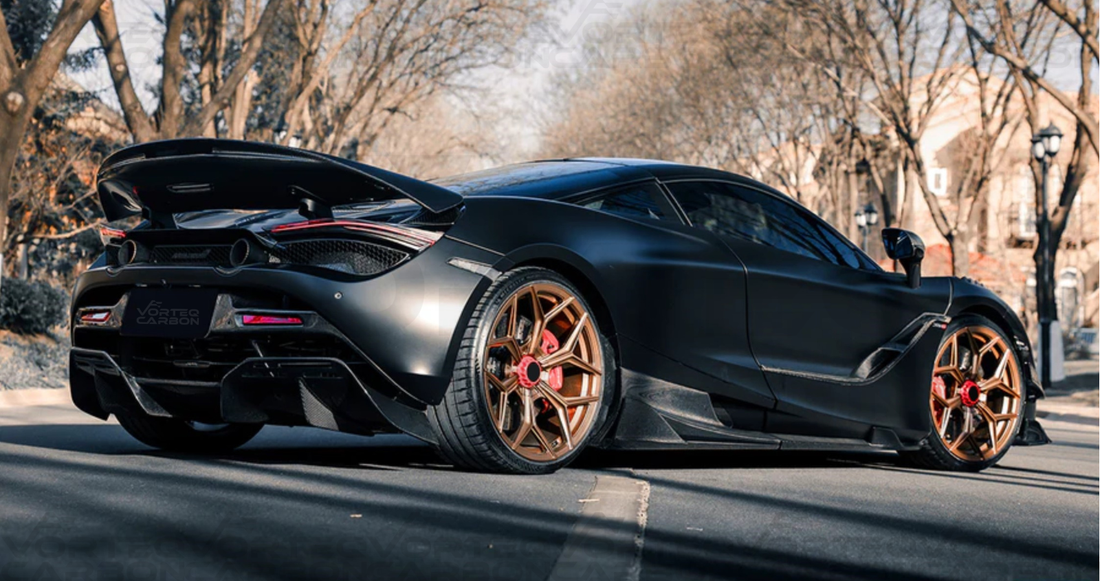 vorteq carbon mclaren 720s bkss style rear diffuser