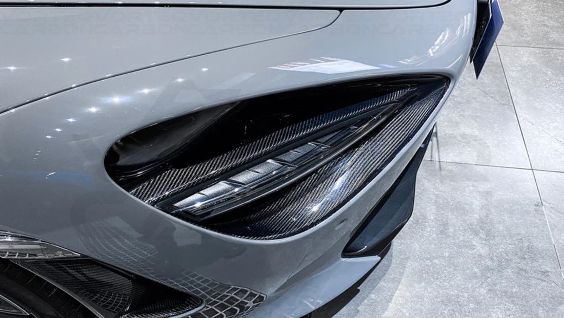 Carbon Fiber Headlight Vent Trim Inserts - McLaren 720S