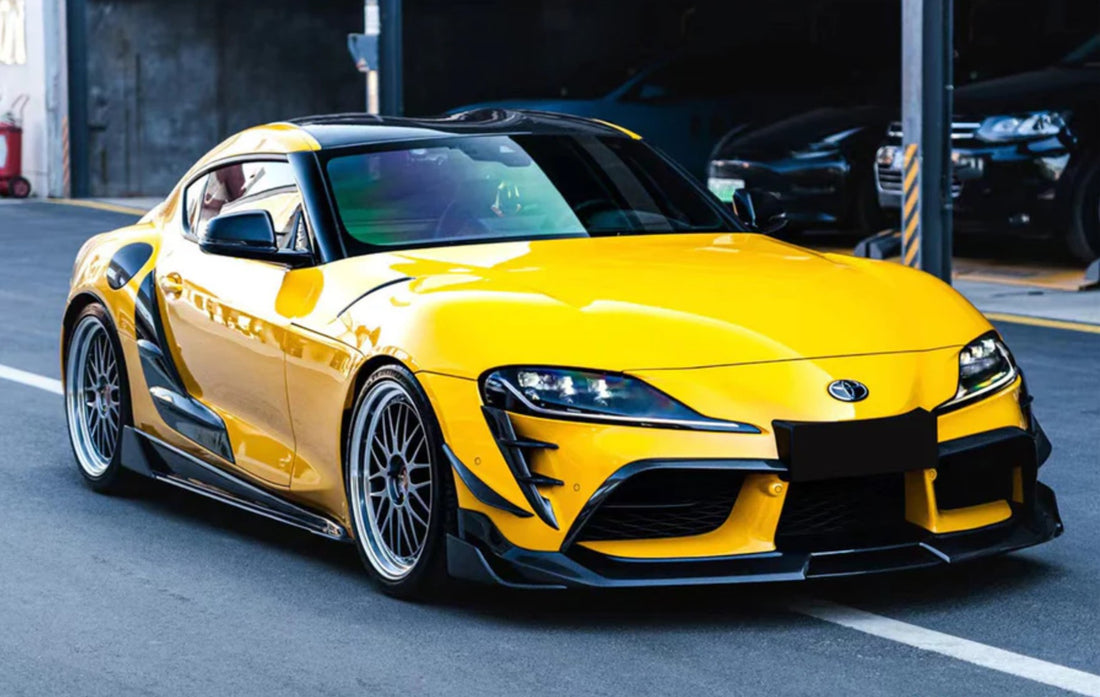 Carbon Fiber Aggressive Front Bumper Vent - Toyota Supra A90 A91