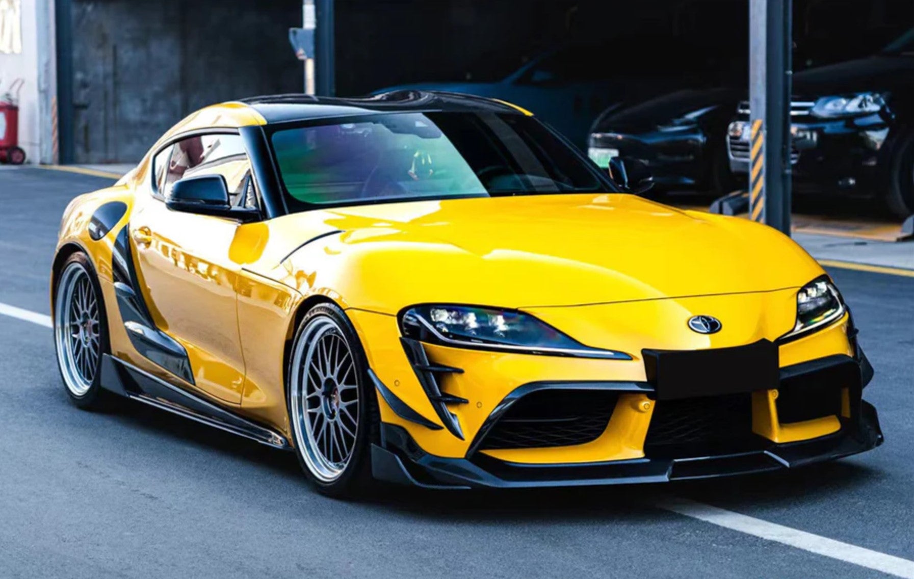 Carbon Fiber Aggressive Front Bumper Vent - Toyota Supra A90 A91