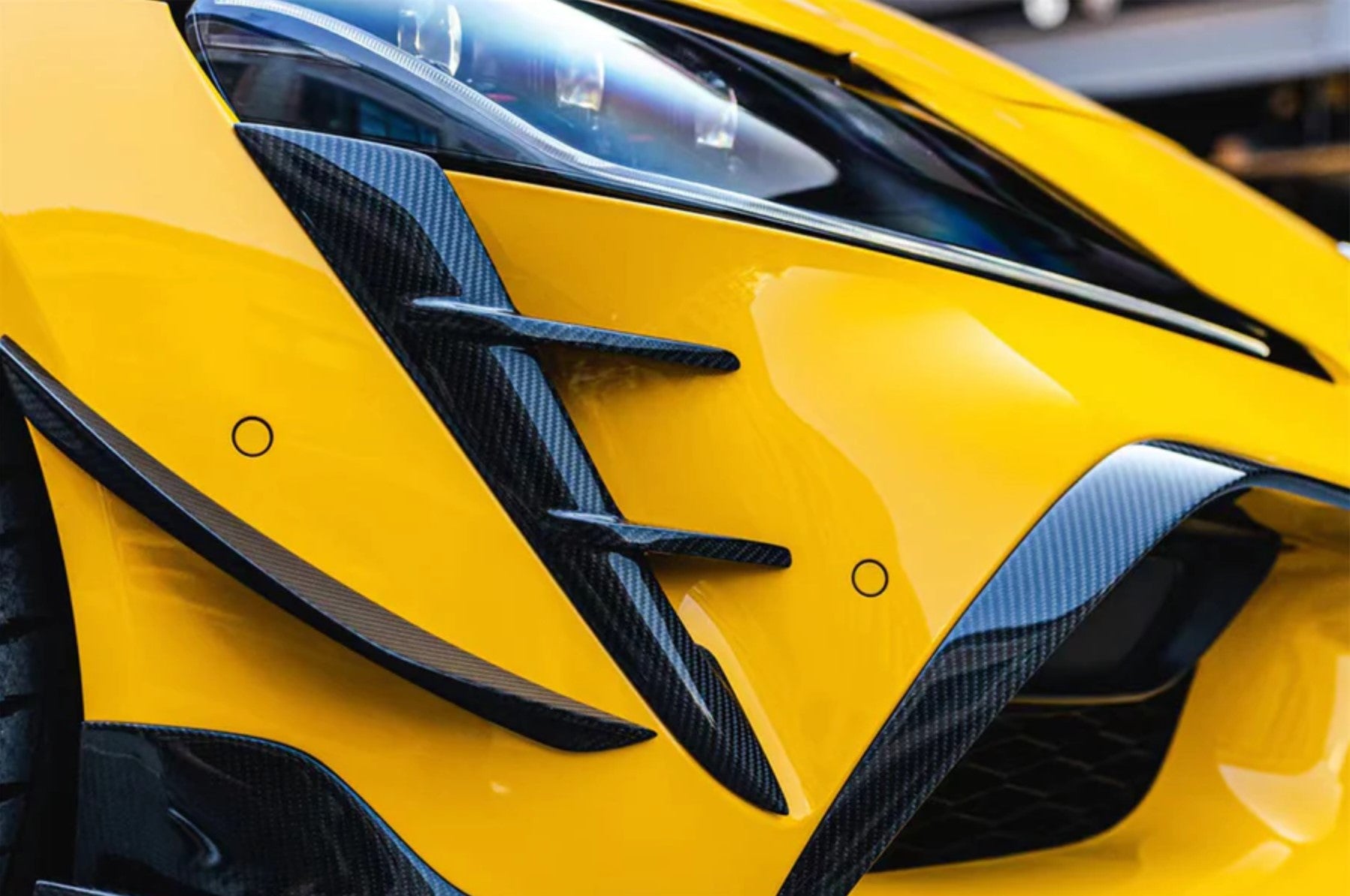 Carbon Fiber Aggressive Front Bumper Vent - Toyota Supra A90 A91