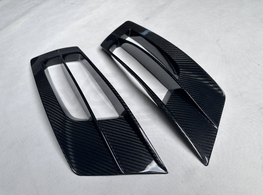 Carbon Fiber B Style Rear Vent Trim - Porsche 992 911 Turbo S (2019-2022)