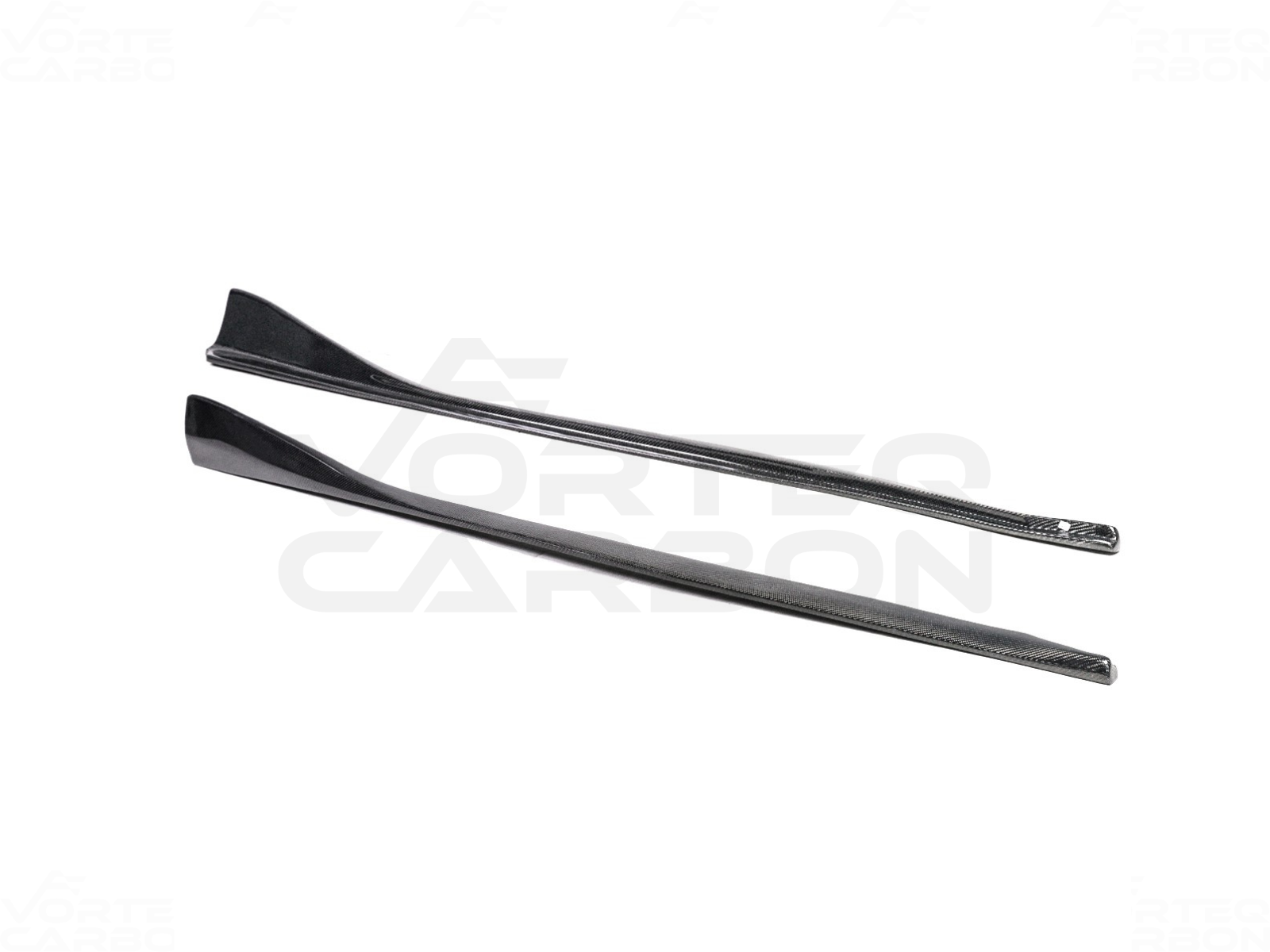Carbon Fiber V Style Side Skirts - Toyota Supra A90 A91