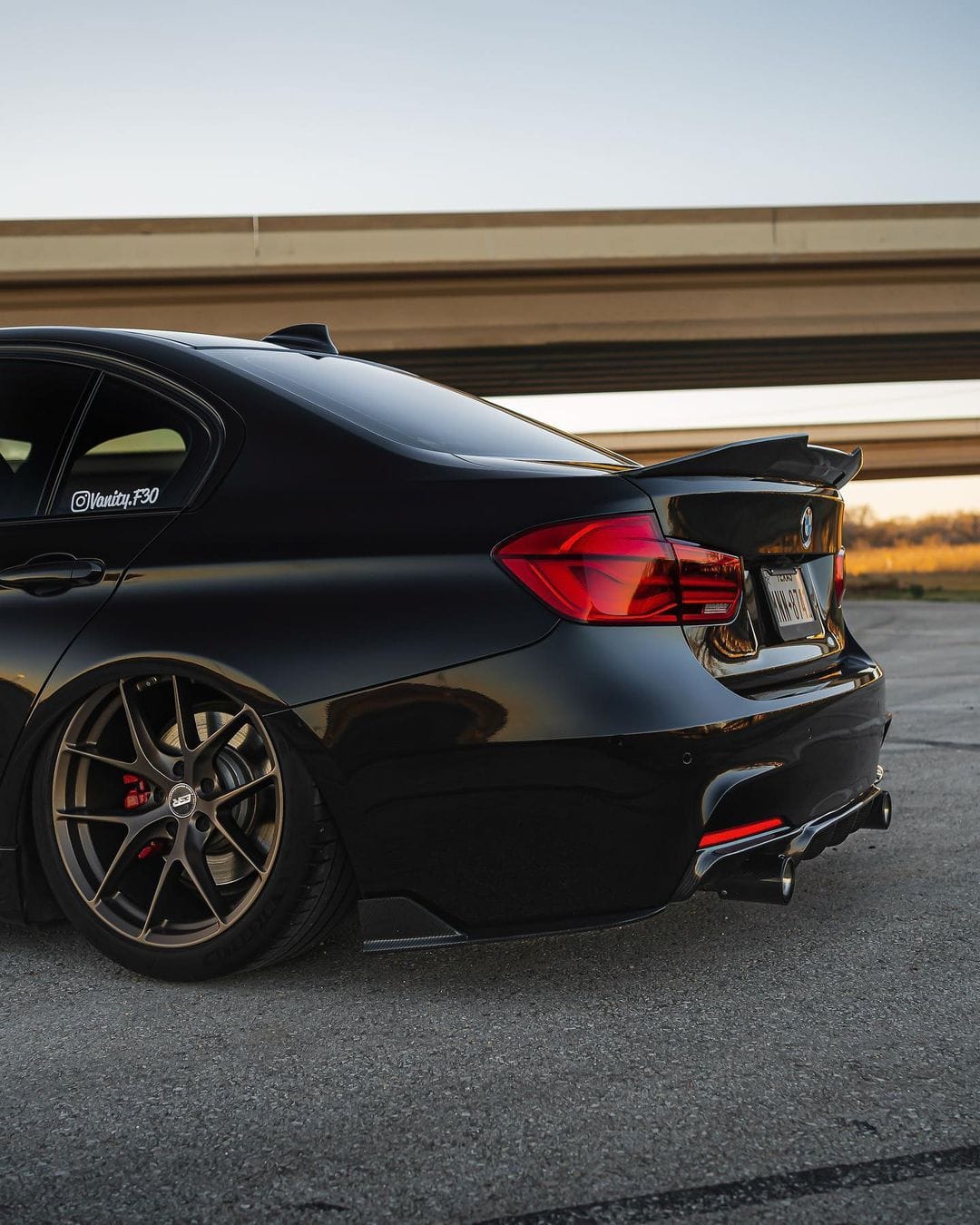 Carbon Fiber Rear Canard Splitters (V2) - BMW F30 (M-Sport Only)