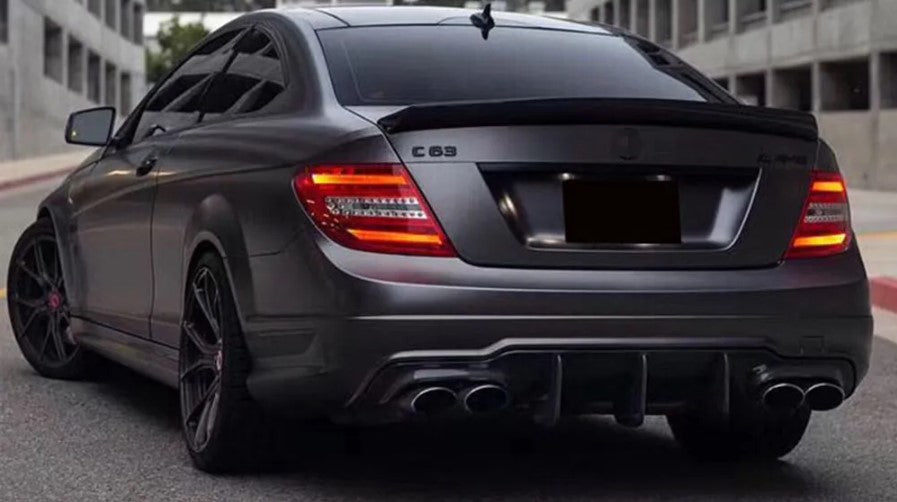Carbon Fiber Performance Rear Diffuser (V2) - Mercedes W204 C63 AMG