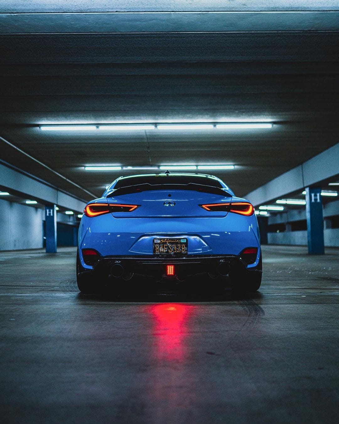 Carbon Fiber Trunk Spoiler PSM High Kick Style - Infiniti Q60