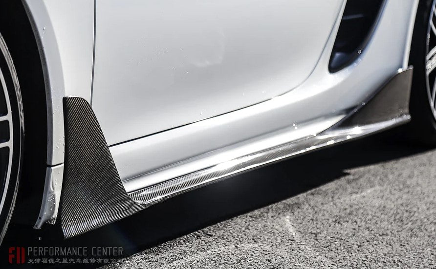 Carbon Fiber Side Skirts - Porsche 718 Cayman/Boxster (2016-2023)