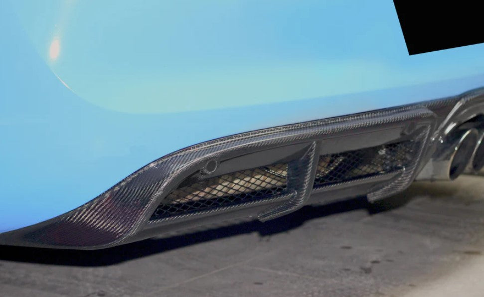 Carbon Fiber GT4 Style Rear Diffuser - Porsche 981 Cayman/Boxster (2012-2016)