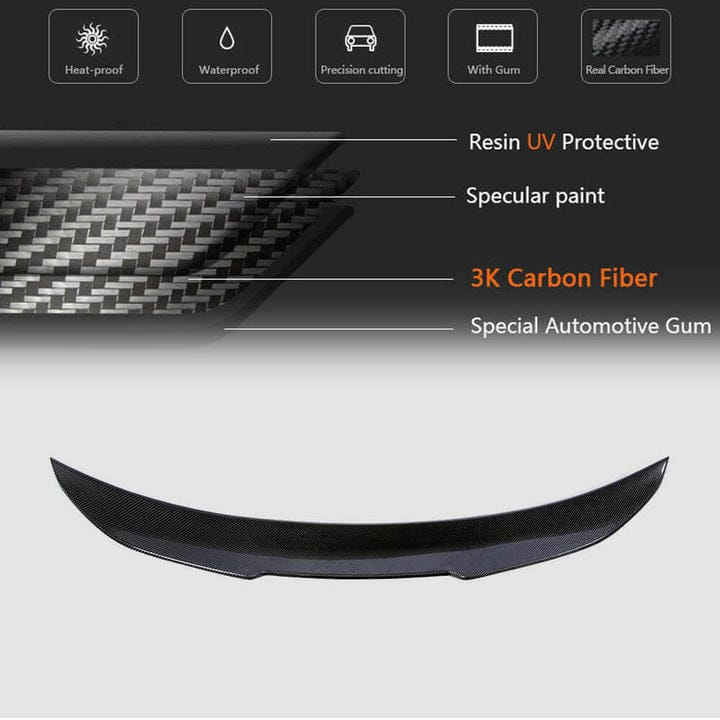 Carbon Fiber Trunk Spoiler PSM High Kick Style - BMW F22 F87 M2