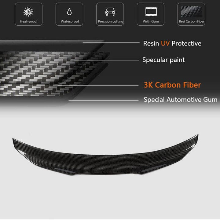 Carbon Fiber Trunk Spoiler PSM High Kick Style - BMW F82 M4