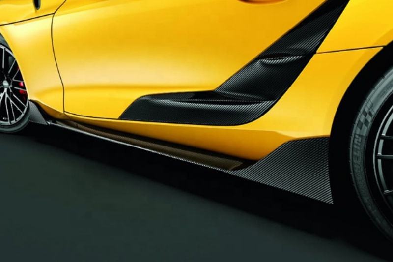Carbon Fiber A Style Side Skirts - Toyota Supra A90 A91