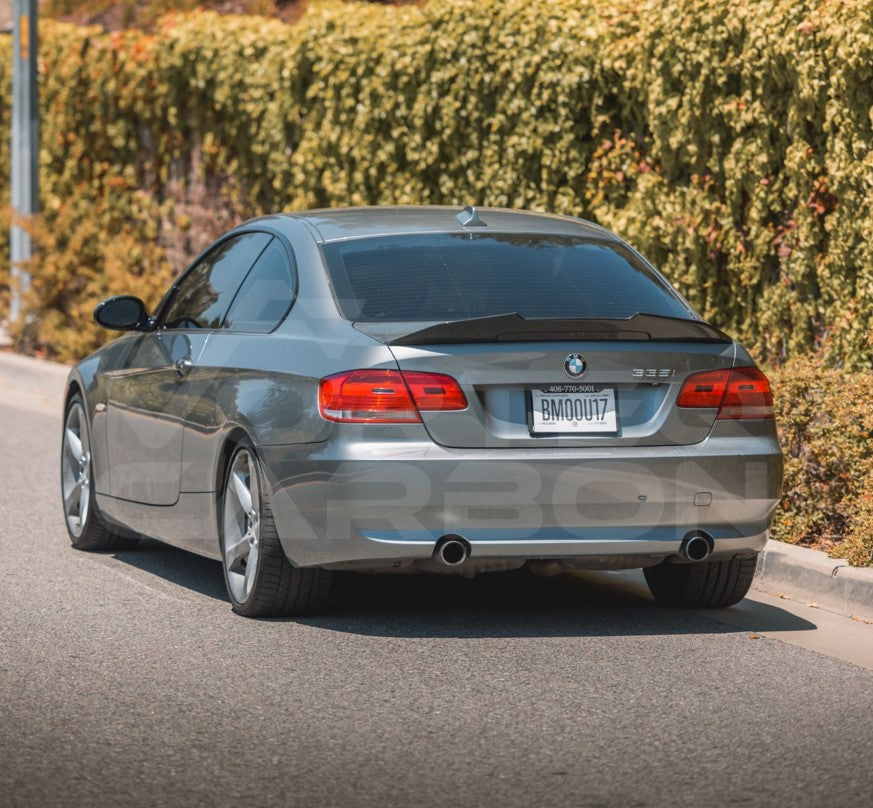 Carbon Fiber Trunk Spoiler PSM High Kick Style - BMW E90 E92 E93 3 Series & M3