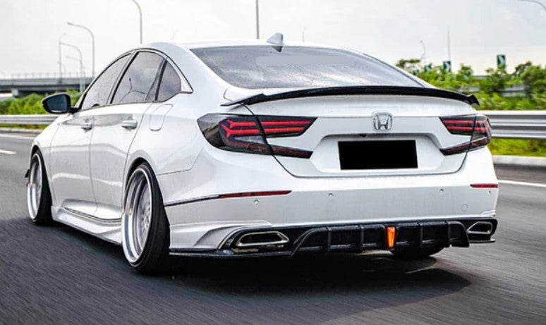 Gloss Black LED Rear Diffuser - Honda Accord (10th Gen)