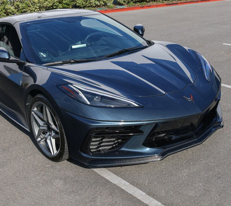 Carbon Fiber Z51 Style Front Lip (3 Piece) - Chevrolet Corvette C8 Stingray