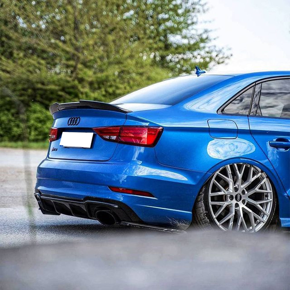 Carbon Fiber Trunk Spoiler PSM High Kick Style - Audi A3 S3 RS3 Sedan (2014-2024)