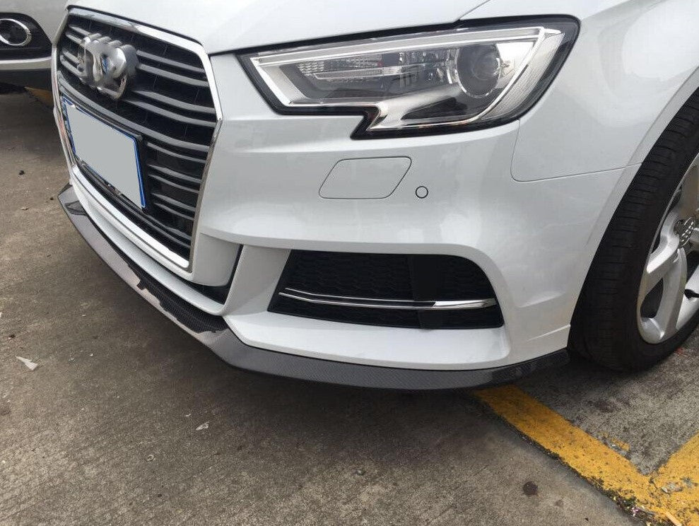 Carbon Fiber Front Lip - Audi A3 S-Line / S3 Sedan (2017-2019)