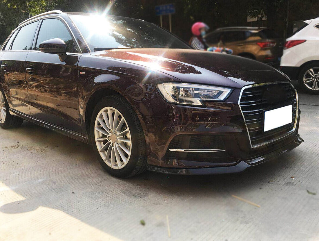 Carbon Fiber Front Lip - Audi A3 S-Line / S3 Hatchback (2017-2020)