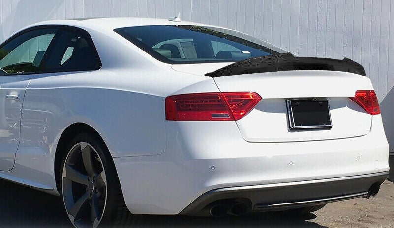 Carbon Fiber Trunk Spoiler PSM High Kick Style - Audi A5 Coupe (2008-2017)