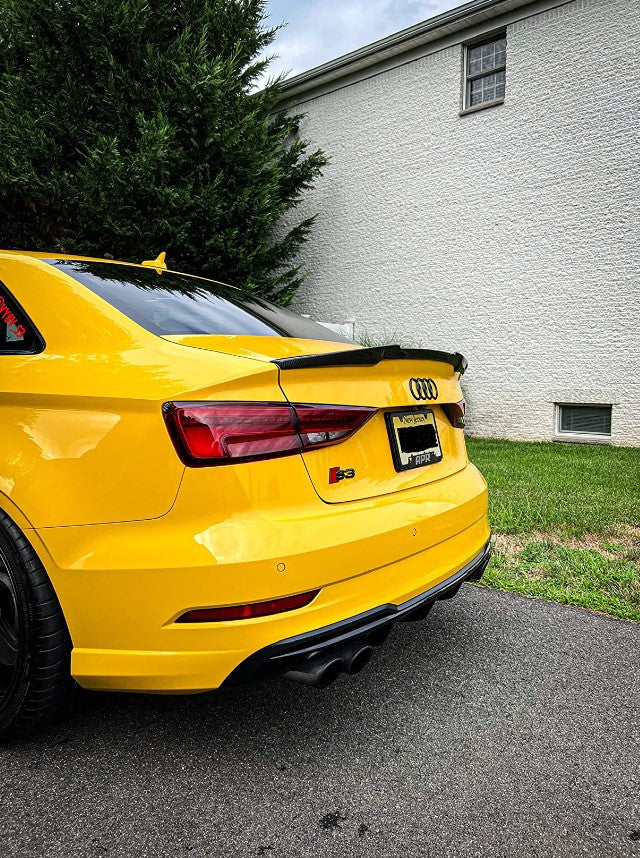 Carbon Fiber Trunk Spoiler M4 Style - Audi A3 S3 RS3 Sedan (2014-2020)
