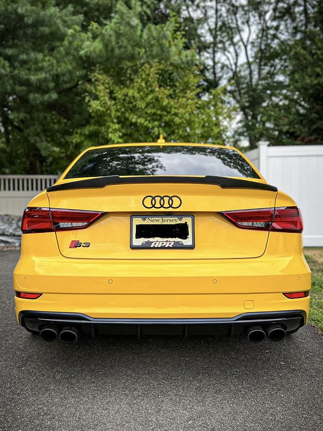 Carbon Fiber Trunk Spoiler M4 Style - Audi A3 S3 RS3 Sedan (2014-2020)