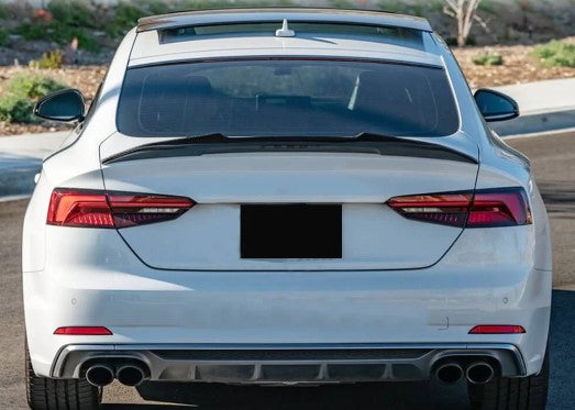 Carbon Fiber Trunk Spoiler PSM High Kick Style - Audi A5 S5 RS5 B9 Coupe (2018-2024)