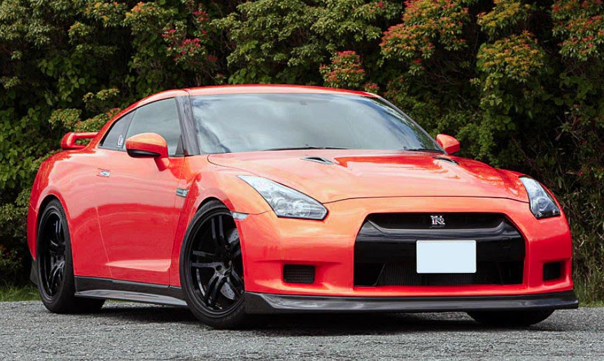 Carbon Fiber CBA Z Style Front Lip - Nissan R35 GTR (2008-2011)