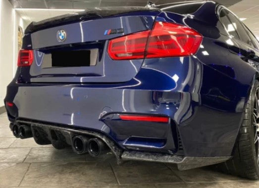 Carbon Fiber V Style Rear Diffuser (3 Pieces) - BMW F80 F82